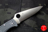 Spyderco Endura Gray Handle Satin Flat Ground Lockback Knife C10FPGY