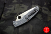 Spyderco Endura Gray Handle Satin Flat Ground Lockback Knife C10FPGY