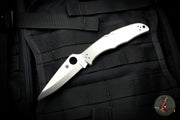 Spyderco Endura- Stainless Steel Handle- Satin Plain Edge Blade C10P
