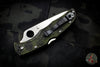 Spyderco Endura Zome Green Handle Satin Flat Ground Lockback Knife C10ZFPGR