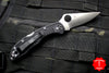 Spyderco Delica Black Handle VG-10 Satin Flat Ground Lockback Knife C11FPBK