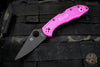 Spyderco Delica Pink Handle Black Flat Ground S30V Blade C11FPPNS30VBK