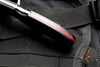 Spyderco Rescue 3 Thin Red Line Edition Black Handle Red Liner Full Serrated Satin Flat Ground Lockback Knife C14FSBKRD3