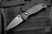 Spyderco Autonomy 2 Black G-10 Automatic Black LC200N Full Serrated Drop Point Blade C165GSBBK2