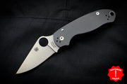 Spyderco Para 3 Dark Gray with Stonewash Maxamet Steel Folder C223GPDGY