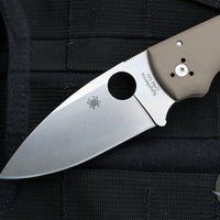 Spyderco Shaman- SPRINT RUN- Brown G-10 Handle- 15V Satin Saber Ground Blade C229GPBN15V