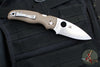 Spyderco Shaman- SPRINT RUN- Brown G-10 Handle- 15V Satin Saber Ground Blade C229GPBN15V