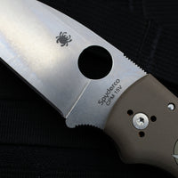 Spyderco Shaman- SPRINT RUN- Brown G-10 Handle- 15V Satin Saber Ground Blade C229GPBN15V