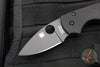 Spyderco Lil' Native- Black Handle- Black Flat Ground Compression Lock Knife C230GPBBK