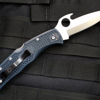 Spyderco Endela Gray FRN Handle Emerson Opener Saber Ground Lockback Knife C243PGYW