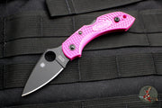 Spyderco Dragonfly Compact Folding Knife Pink FRN Handles Black S30V Steel Blade C28FPPNS30VBK2