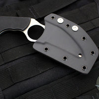 Spyderco Swick 5 Fixed Blade Knife-Black G-10 Handle with Satin Serrated Blade FB14S5