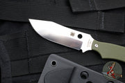 Spyderco Stok Fixed Blade- Bowie Edge- OD Green G-10 Scales FB49GPOD