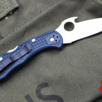 Spyderco Delica Dark Gray Handle Satin Emerson Opener Lockback Knife C11PGYW