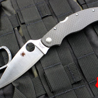 Spyderco Caly 3.5 Satin Drop Point Knife Carbon Fiber Handle C144CFPE