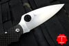 Spyderco Caly 3.5 Satin Drop Point Knife Carbon Fiber Handle C144CFPE
