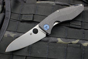 Spyderco Sinkevich Drunken Framelock Folding Knife Carbon Fiber Handle C235CFTIP