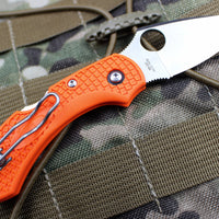 Spyderco Dragonfly Compact Folding Knife Orange FRN Handles C28POR2