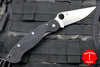 Spyderco Military LEFT Handed Folding Knife Modified Clip Point Black Blade C36GPLE