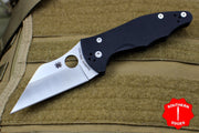 Spyderco Yojimbo Folder- Wharncliffe Edge- Black G-10 Handle- Satin Blade C85GP2