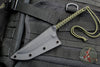 Strider Knives Small Fighter Fixed Blade with Green Cord "SMF8"