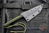 Strider Knives Small Fixed Blade Black Spearpoint with Green Cord