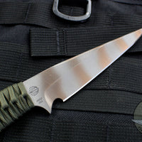 Strider Knives Fixed Blade with Unusual Toned Tiger Stripe Finish