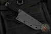Strider Knives Fixed Blade- Tanto Edge- Black D2 Steel Blade with Black Cord
