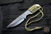 Strider Knives Flamed Titanium Fixed Blade Drop Point Knife