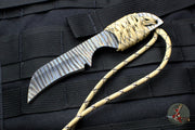 Strider Knives Flamed Titanium Fixed Hooked Blade