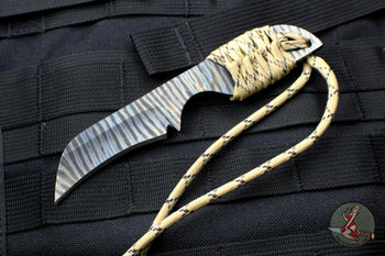 Strider Knives Flamed Titanium Fixed Hooked Blade