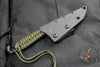 Strider Knives Small Fixed Blade Tiger Stripe Finish and Green Cord Wrap