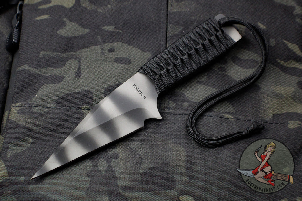 Strider Knives Unusual Fixed Blade with Tiger Stripe Finish