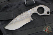 Strider Knives SLCC Recurve Edge Fixed Blade  - Flamed Titanium
