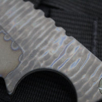 Strider Knives SLCC Recurve Edge Fixed Blade  - Flamed Titanium