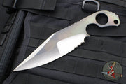 Strider Knives XL SLCC Single Edge Fixed Blade  - Titanium Strike Plate