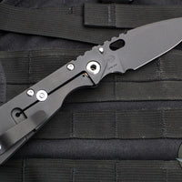 Mick Strider Performance Series SMF Folder- Black Slotted Titanium Handle- Black Blade