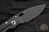 Mick Strider Performance Series SMF Folder- Black Slotted Titanium Handle- Black Blade