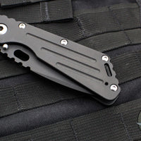 Mick Strider Performance Series SMF Folder- Black Slotted Titanium Handle- Black Blade