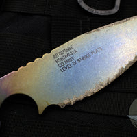 Strider Knives XL SLCC Tanto Edge Fixed Blade  - Titanium Strike Plate