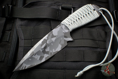 Strider Knives WP Fixed Blade with Urban Camo Finish Grey Cord