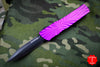 Twist Tighe LARGE Double Edge OTF Purple with Black Plain Edge Blade 1300-6 PU
