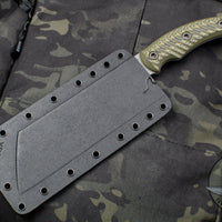 RMJ Tactical Dirty Olive Da Choppa Fixed Blade Knife
